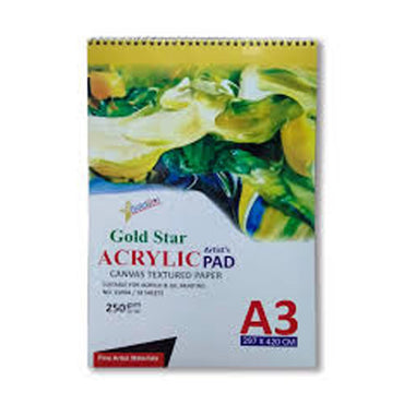 Gold Star Artist's Acrylic Pad A3 The Stationers